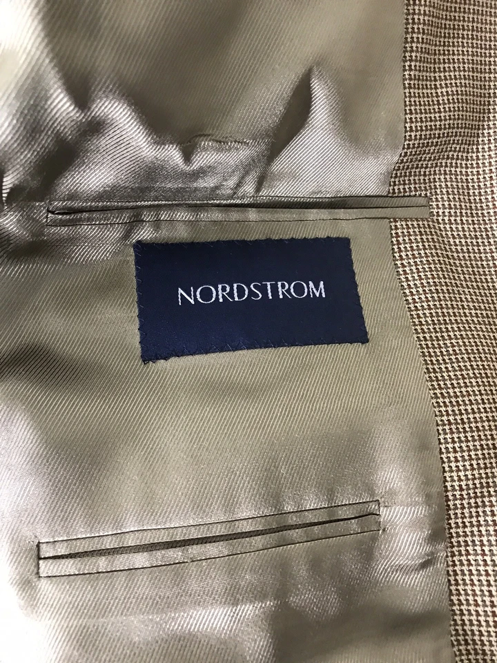 Nordstrom BURBERRY London Soft Wool Sport Coat Blazer Tan 42 R - Image 3 of 4