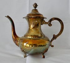 Gro&szlig;e Eugen Ferner 1967 EPNS Cafe Tee Kaffee Kanne Tea silver Plated &Oslash; 29 cm Big