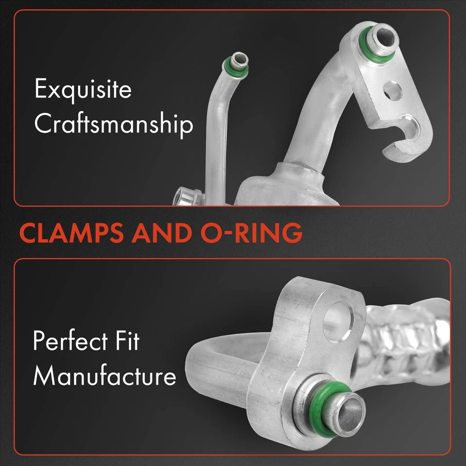 Conjunto de manguera de línea de líquido y succión de aire acondicionado para Hyundai Elantra 2014-2015 Kia Forte Foto 3 de 4