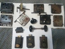 Antique Vintage Door Locks Latches Lot for Parts/Repair