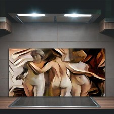 Kitchen Splashback Toughened Glass 100x50 Ancient sculptures in a modern design