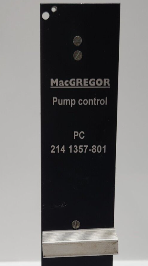 MacGregor PC 214 1357-801ポンプ制御HM 314 2663-001B Macgregor PC