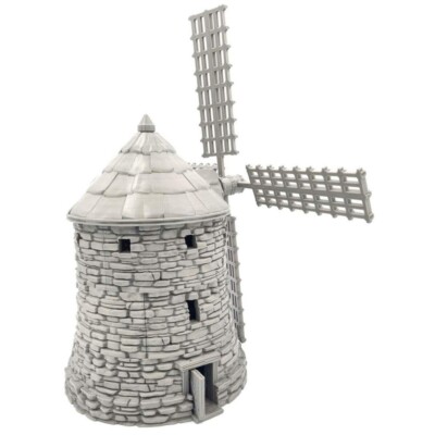Wargaming für D&D, LOTR SCENERY Gelände bedruckt Windmühle 28/32mm