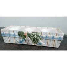 Yankee Candle Ceramic Dill Garden Planter Triple Tea Light Holder