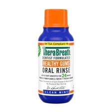 TheraBreath Healthy Gums Mouthwash, Clean Mint, Antigingivitis, 3 oz