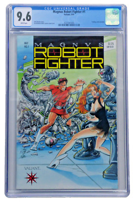 Valiant Comics Magnus Robot Fighter #1 1991, CGC 9.6 WP, 1st Valiant Title
