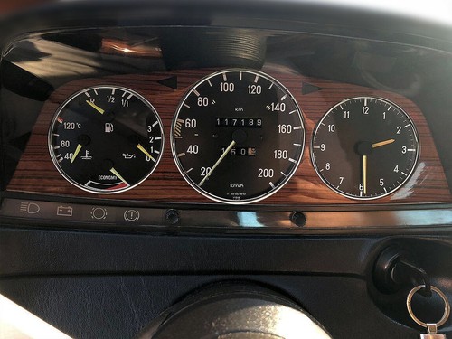 For Mercedes W123 76-85 Dashboard Gauge Dash Chrome Dial Aluminium Rings x3 - Picture 8 of 10