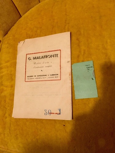 Teatro Reale Dell Opera Terme DiCaracalla Estate Musicale Romana W/Ticket 1945 - Picture 9 of 12