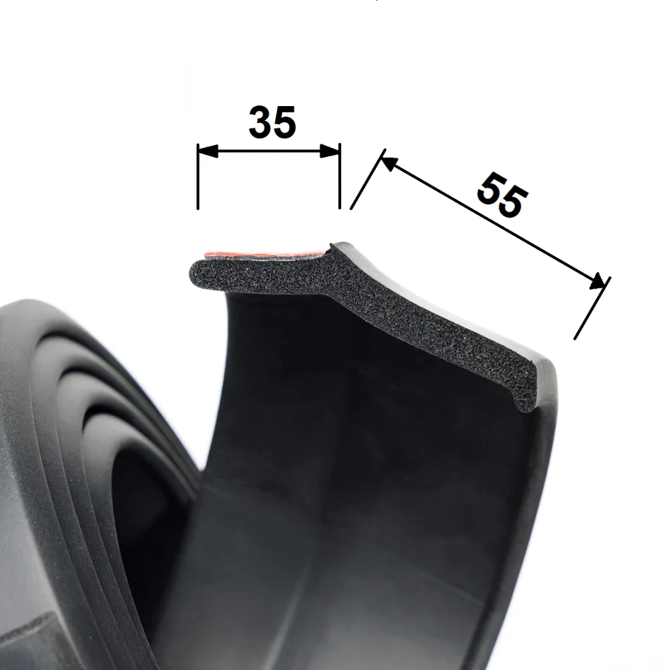 EZ-Lip PRO Universal Frontspoiler Spoilerlippe Spoiler Tuning Gummilippe Schwert - Bild 3 von 4