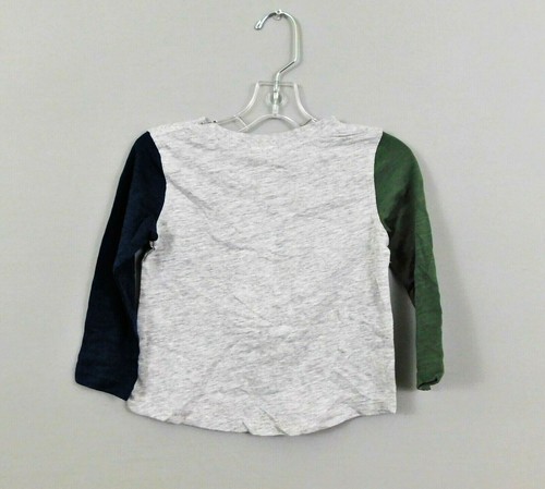 Splendid Boy Shirt, Size 12-18M, Gray, Blue, Green, New - Picture 3 of 3