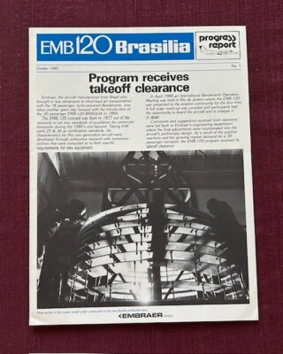 Embraer EMB 120 Brasilia 1980 Progress Report No 1