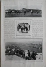 1904 PRINT DONCASTER RACE FIELD FOR ST LEGER - W. LANE PRETTY POLLY MARE