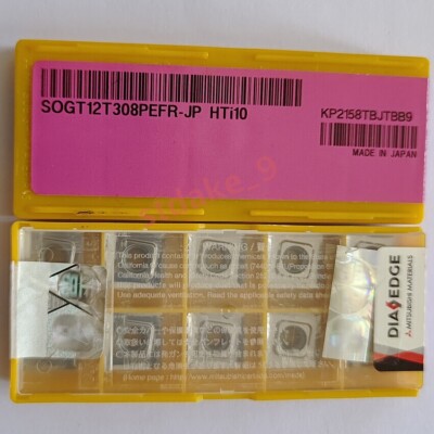 10pcs SOGT12T308PEFR-JP HTi10 Mitsubishi Tools CNC blade Carbide Inserts Origina