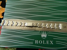 ROLEX LADIES OYSTER RIVET BRACELET 13mm - 7 7204 66 END LINKS  140 MM Very Good