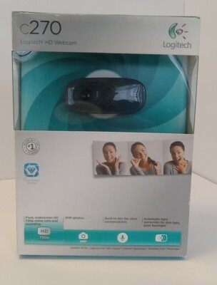 Logitech C270 Web Camera - Widescreen HD Video Calling | Noise-Reducing Mic NEW