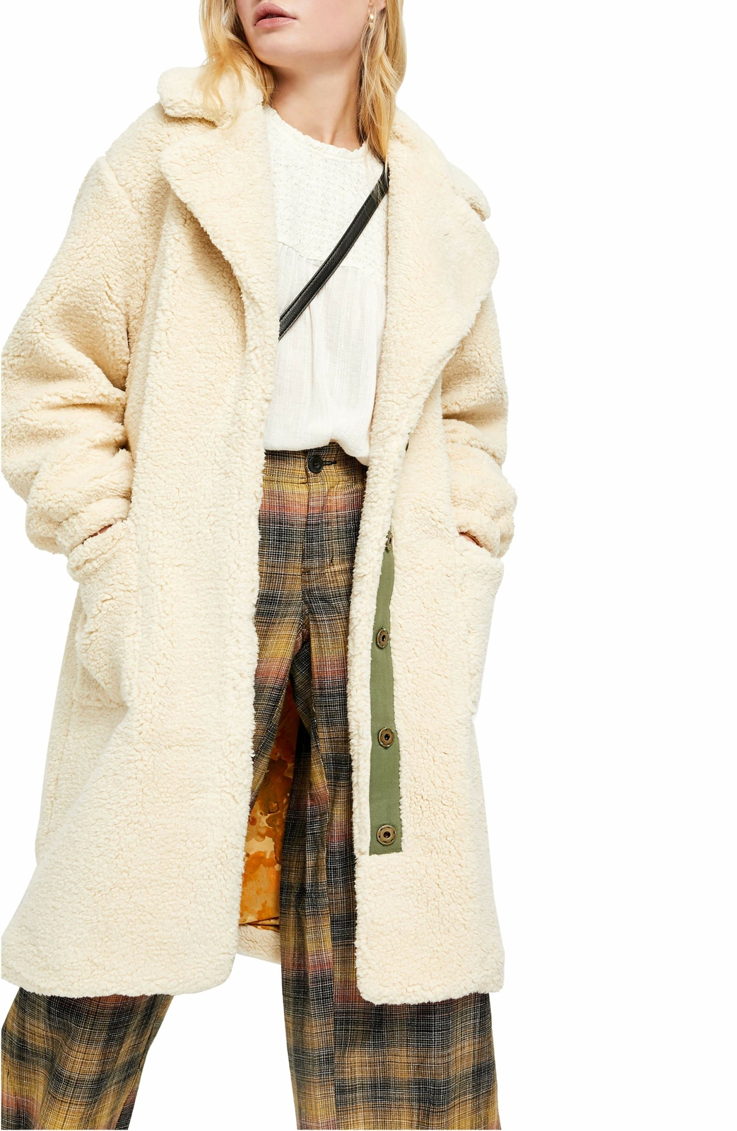 Free People Womens Tessa Teddy Coat 