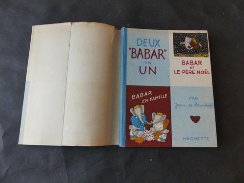 JEAN DE BRUNHOFF DEUX BABAR EN UN AVEC JAQUETTE 1945 - Picture 4 of 12