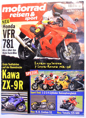 MRS 11-97+MERCEDES F 300+HONDA VFR+VEE TWO SQUALO+HARLEY ROAD KING+ZX-9R+XJ 900