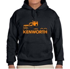 Kenworth W900 Truck Black Hoodie Sweatshirt FREE SHIP
