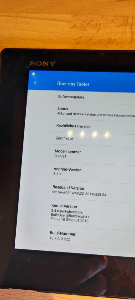 Sony Xperia Z SGP511 16GB.3GB- WLAN, 10,1 zoll - Schwarz Android 6.0.1 - Bild 3 von 4