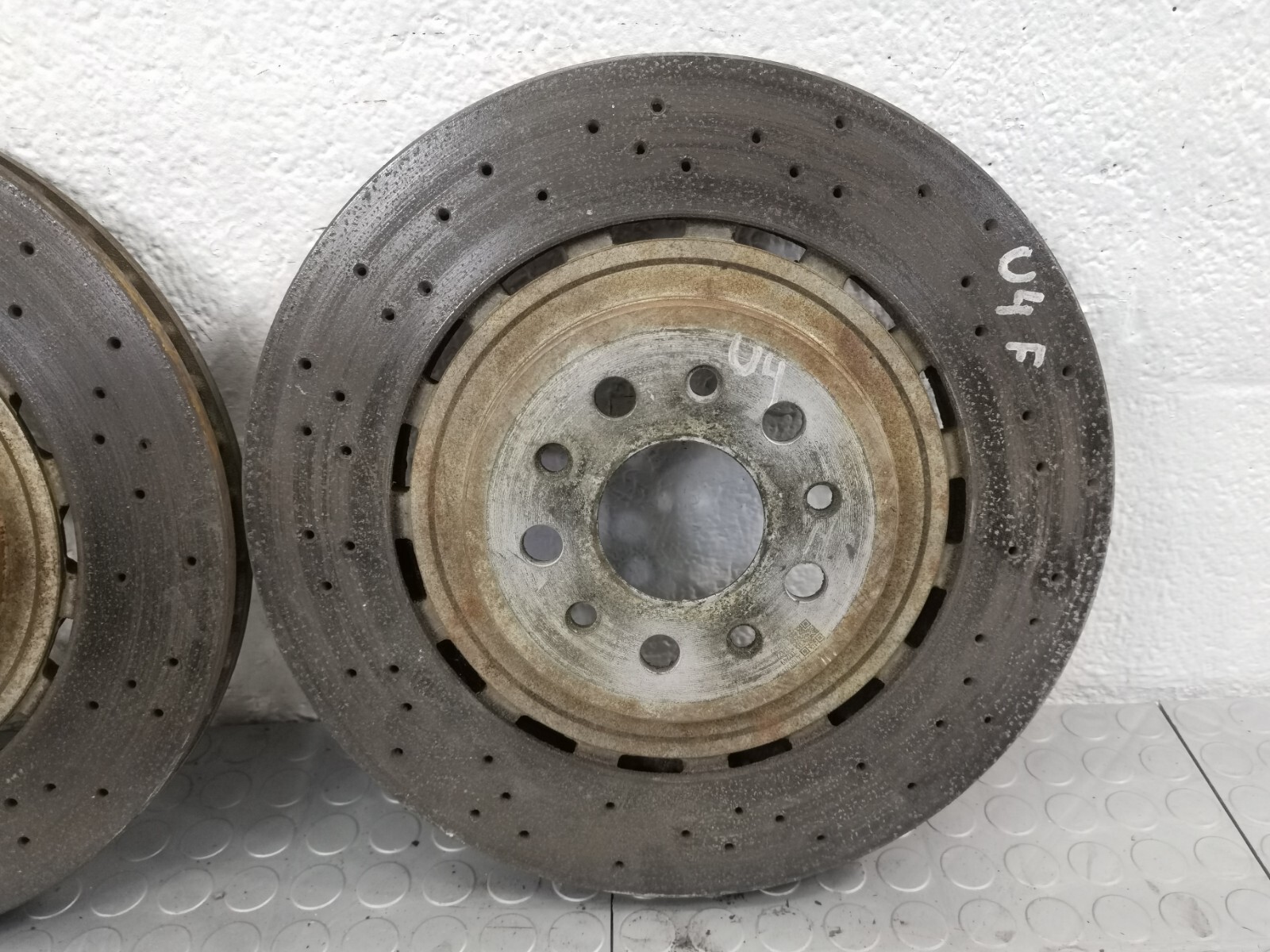 13- Maserati Ghibli S Q4 FRONT BRAKE DISC ROTOR SET OF 2