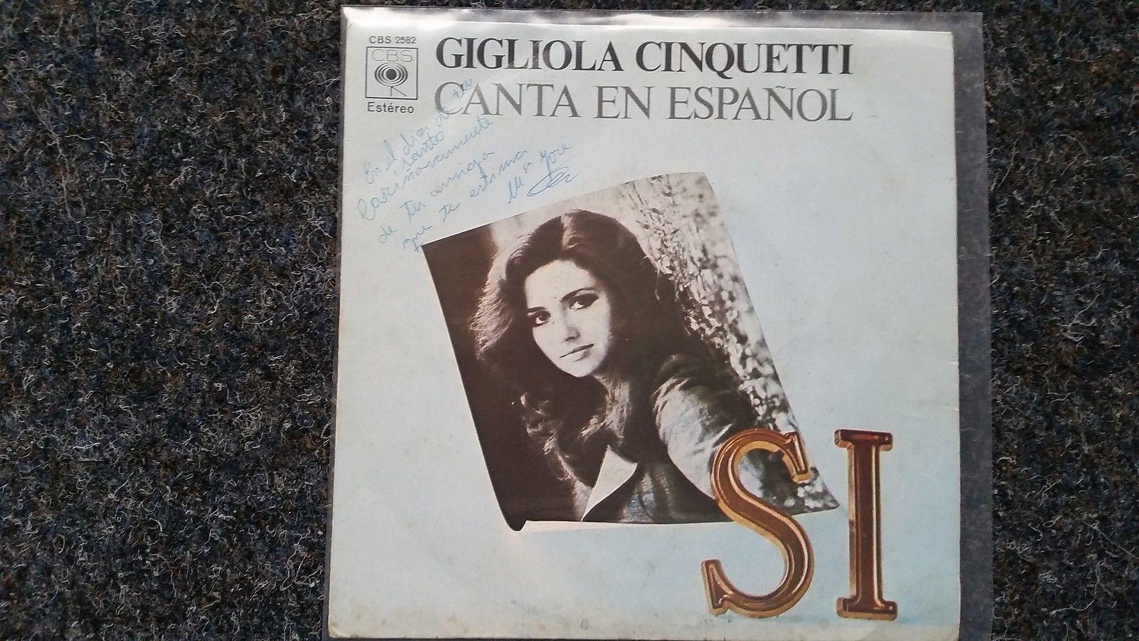 7"" Single Vinyl Gigliola Cinquetti - Si SUNG IN SPANISH Eurovision 1974