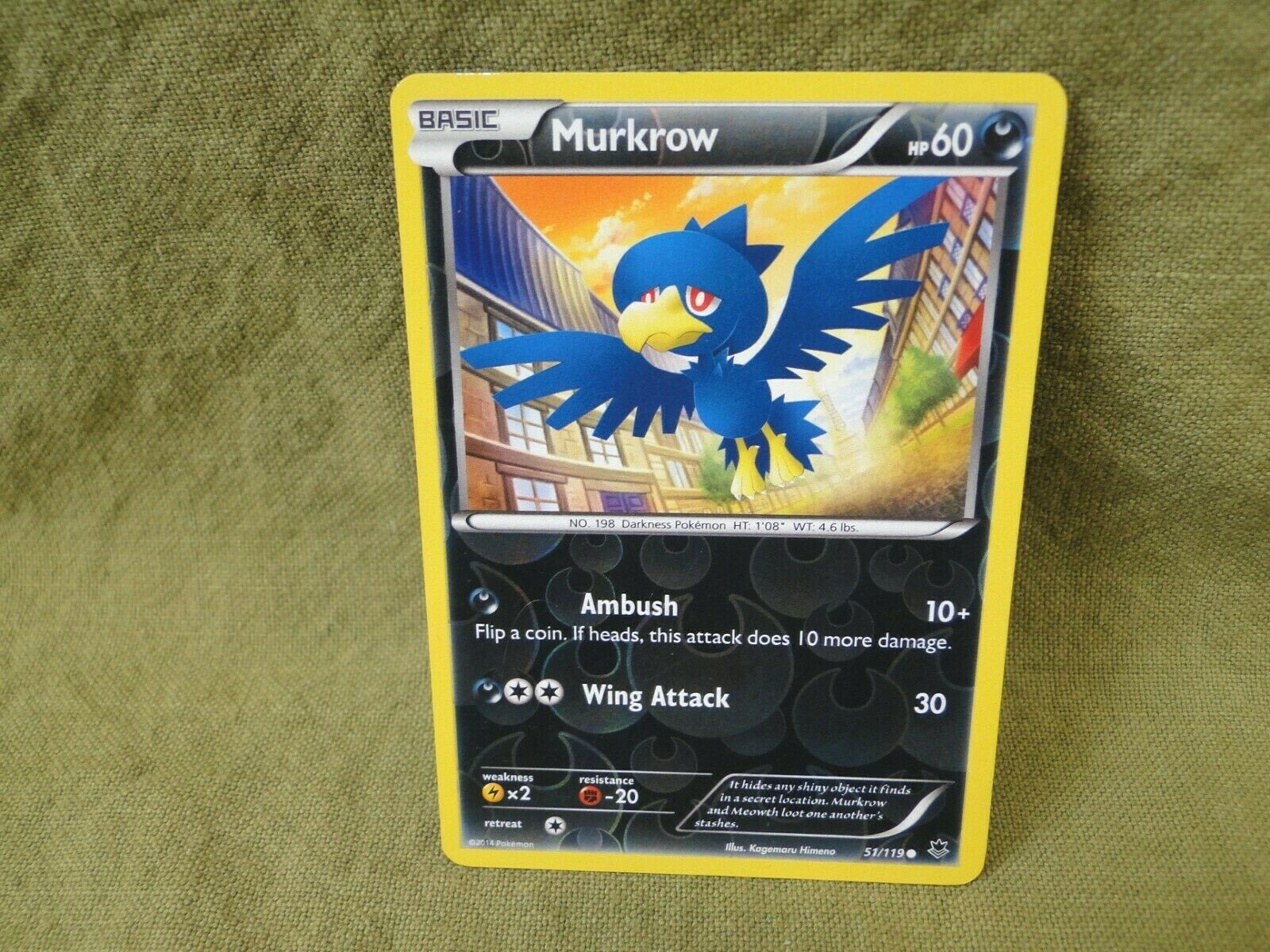 Pokemon Trading Card - Phantom Forces: Murkrow Reverse Holo 51/119