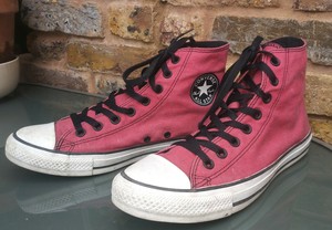 pink converse womens size 9