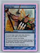 Magic The Gathering Unhinged Loose Lips #36/140 Foil MTG TCG CCG