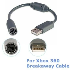 USB Breakaway Dongle Cable Cord Adapter For Xbox 360 PC Wired Controller USA