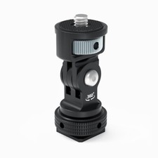 FEICHAO Aluminum Alloy Cold Shoe Mount Adapter 1/4 3/8 Arri Hole for DSLR Camera