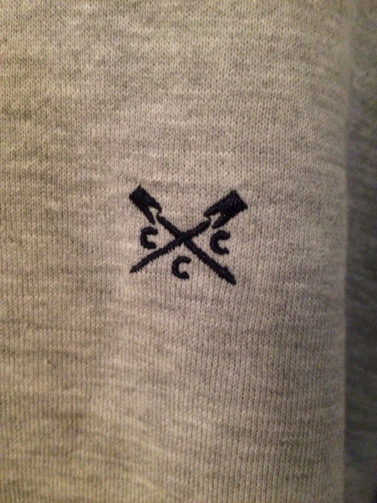 VETEMENTS Felpa con cappuccio Crew Clothing: Grigio chiaro. Taglia S. Nuovo con etichette. Spedizione gratuita.