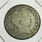 1906-D BARBER SILVER HALF DOLLAR NICE COIN