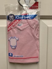 vintage gerber onesie one piece underwear size newborn 1989 NIP NOS made in USA