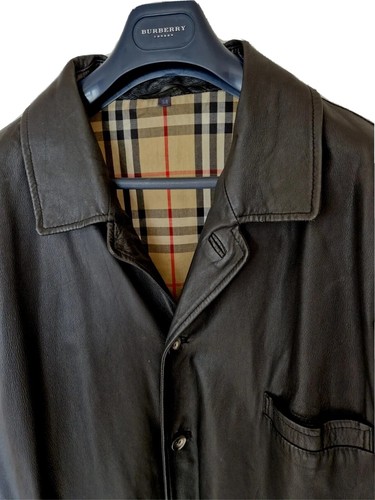 Mens LONDON by BURBERRY leather jacket/coat size 54/2XL....RRP £1,990 - Picture 15 of 18