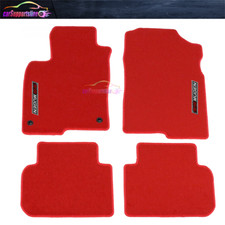 Fit For 22-26 Honda Civic Red Nylon Floor Mat Carpet Front Rear Mugen