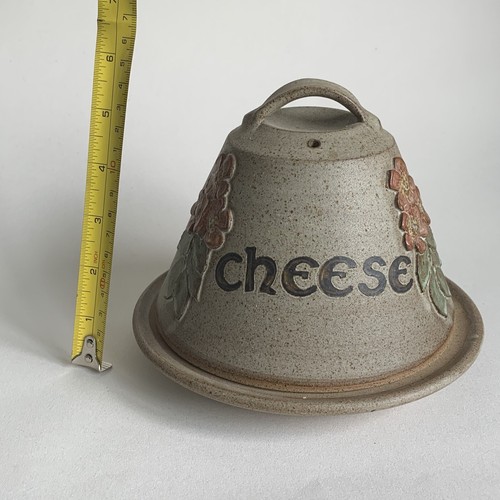 Tregaron Pottery Cheese Dome Stoneware Dish Wales Cymru Flower Welsh Retro VGC - Picture 9 of 11