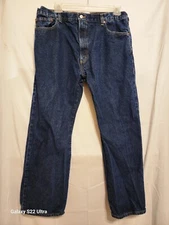 Levi's 517 Jeans Men's 42x30 bootcut Dark Wash Blue Denim western