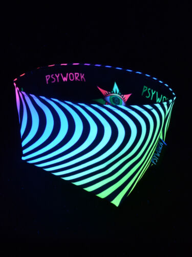 PSYWORK Schwarzlicht Utensilo Stoffkorb Neon Waves Organizer - Bild 1 von 3