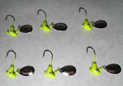 BLAKEMORE ROAD RUNNER YELLOW SPINNER JIG HEAD/FISHING LURES 1/8oz  CRAPPIE/BASS