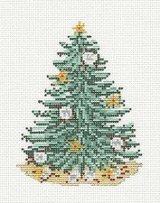 Sand Dollars  Starfish Beach Tree Needlepoint Canvas Ornament Needle Crossings