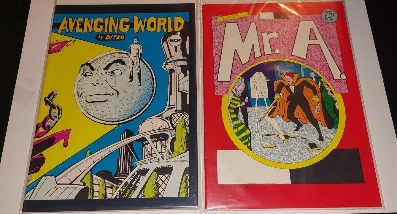 Avenging World By Ditko And Ditko's Mr. A. comic Book 1975