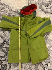 Boys Lands' End Green and Insulated Jacket with Reflective Stripes