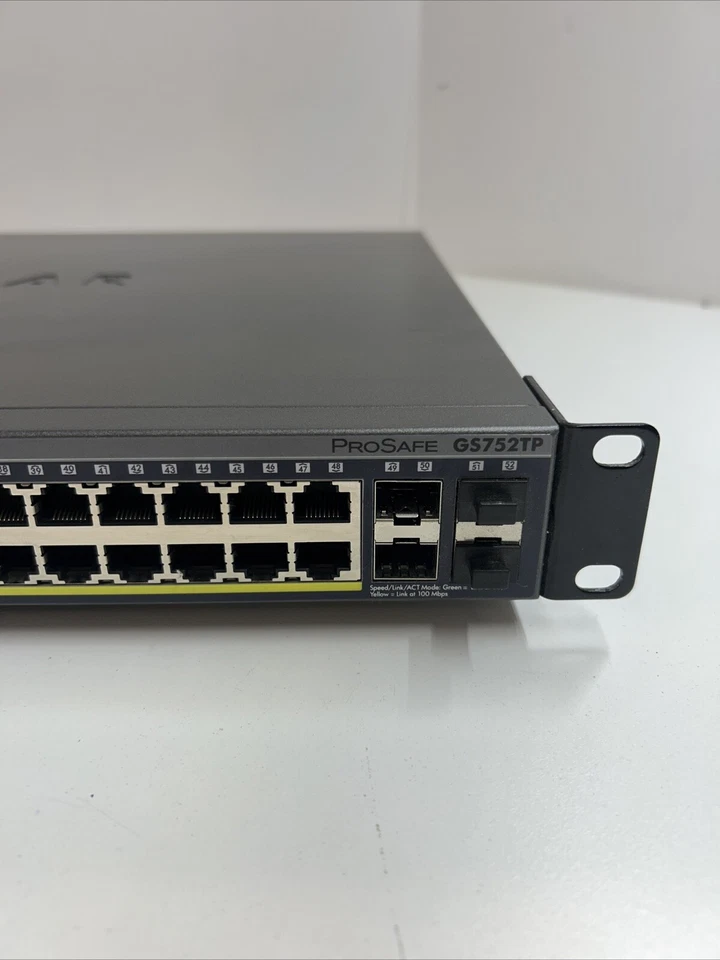Netgear GS752TPv2 48-Port PoE+ Switch Gigabit | 4 SFP Ports | Free Ship - Image 3 of 4