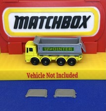 Camión volquete Matchbox Lesney #51 8 ruedas puerta trasera de plástico (2 cada una)