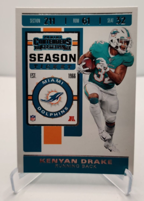 2019 Panini Contenders Football card #7 Kenyan Drake Miami