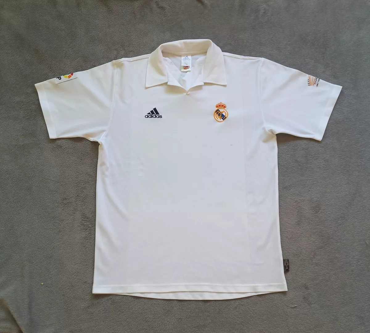 Adidas Real Madrid Shirt Large White Centenary Home Football