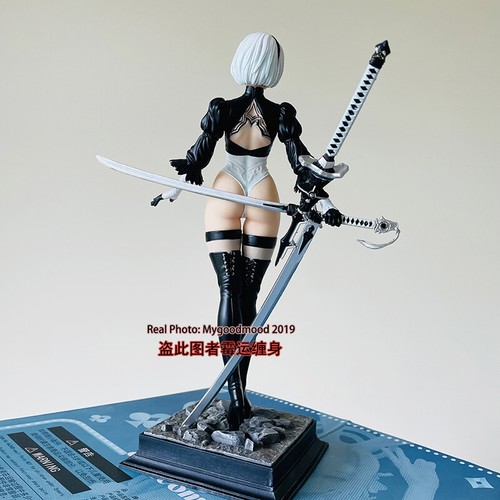 Sexy Ver Game Girl YoRHa 2B PVC Statue Figure Toy Model Doll Toy New IN Box 27cm - Picture 3 of 5