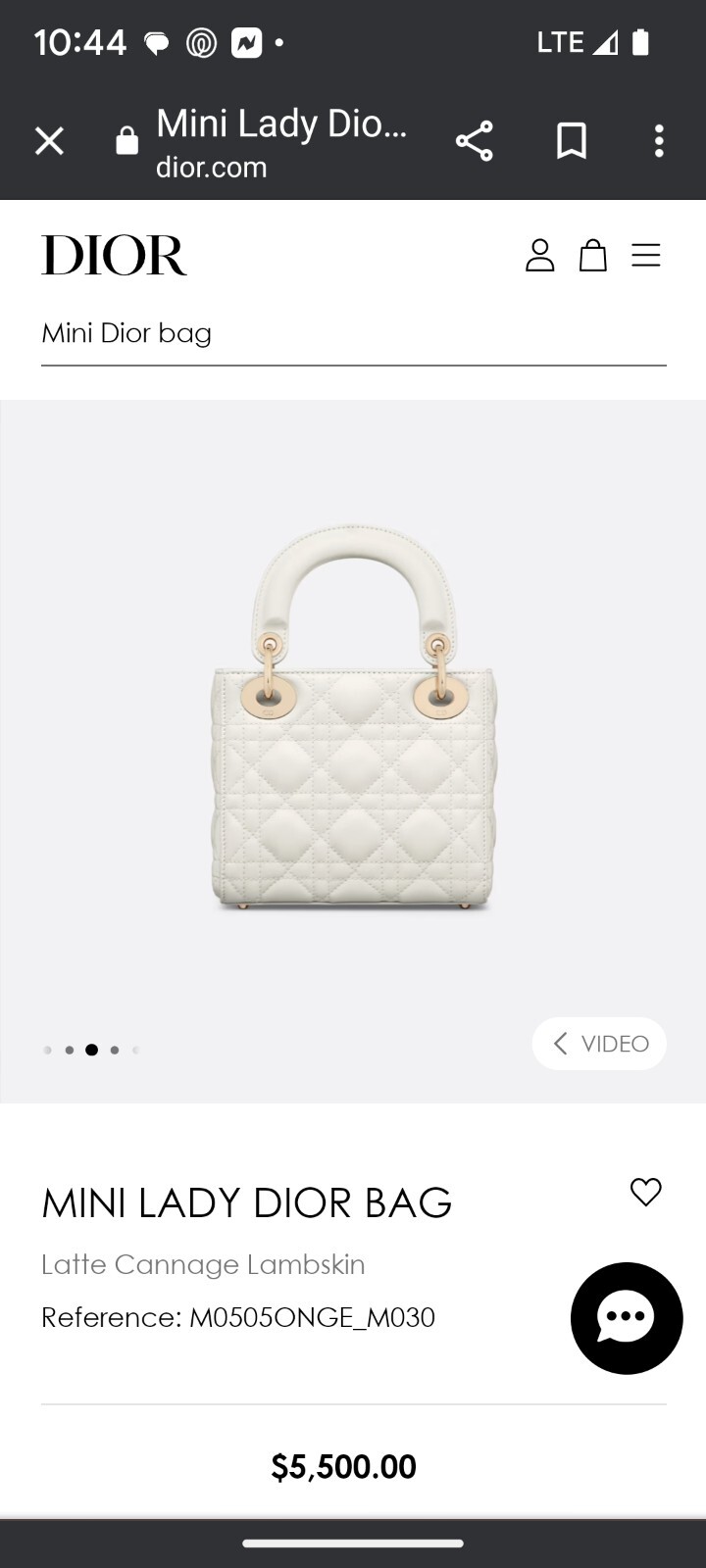 Christian Dior Mini Lady Dior Bag eBay