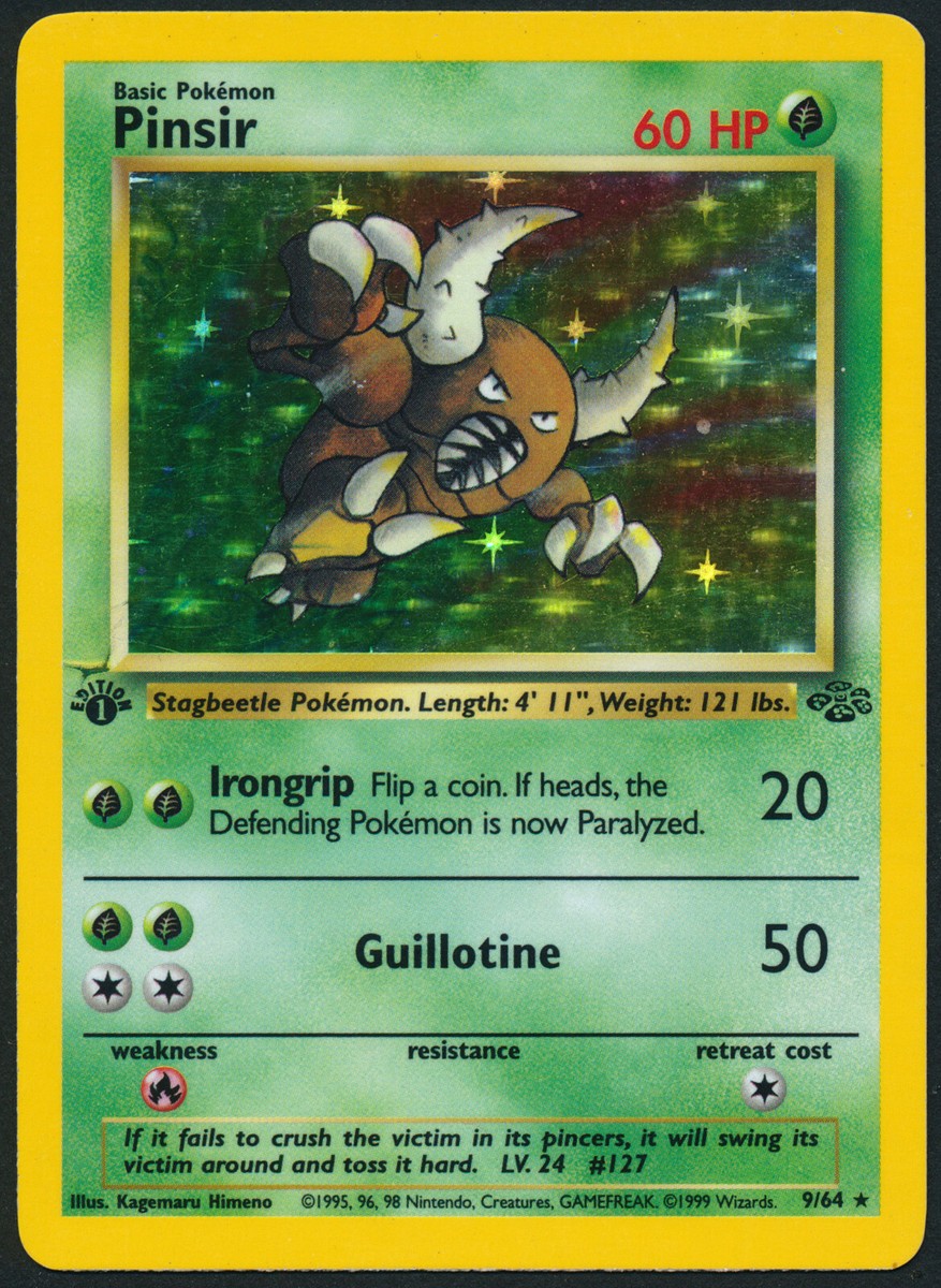 ポケモン - Pinsir カイロス 1ED 1st Edition 英語版 9/64 Pinsir 9/64 1st Edition Holo | eBay